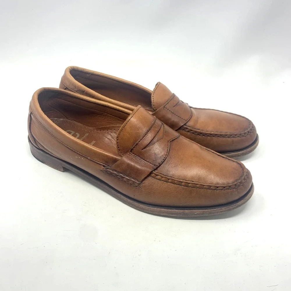 Allen Edmonds Men’s Walden Leather Loafers Walnut Brown Size 10